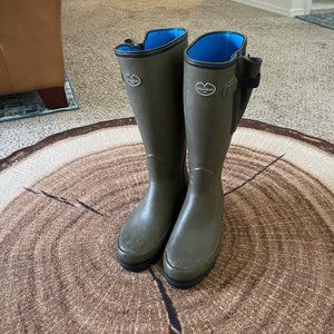 LE CHAMEAU MEN'S VIERZONORD NEOPRENE LINED WELLINGTON BOOT, SIZE EU 42 (…